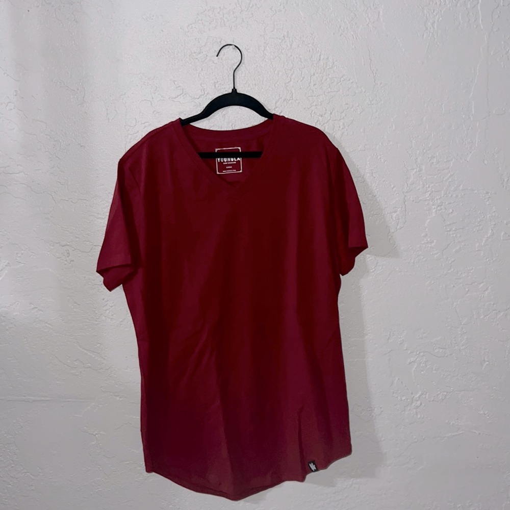 Young LA red shirt